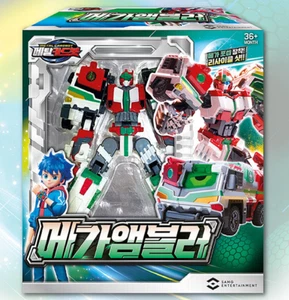 Metal Cardbot MEGA AMBULER Ambulance Transforming Robot Car Figure Card Toy - Picture 1 of 5