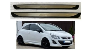 VAUXHALL CORSA 2010+ (3 PUERTAS) PLACA PROTECTORA CONTRA ARAÑAZOS UMBRAL DE PUERTA SRi LOGOTIPO OP009-3 - Imagen 1 de 6