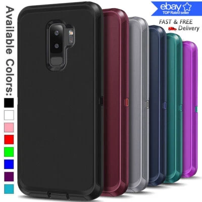 For Samsung Galaxy S9 S7 S8 S10 Plus 360° Full Body Hard Case + Screen Protector - Image 1 of 4