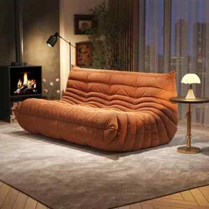 Chaise Lounge Sofa Bed Three-Seat Sofa Tatami Bed Caterpillar Lazy Sofa Recamier - Picture 1 of 11