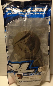 PRO-LINE 10167-10 STREET FIGHTER HP 3.8" 1/8 STREET TIRES ON RAID BLACK WHEELS - Picture 1 of 2