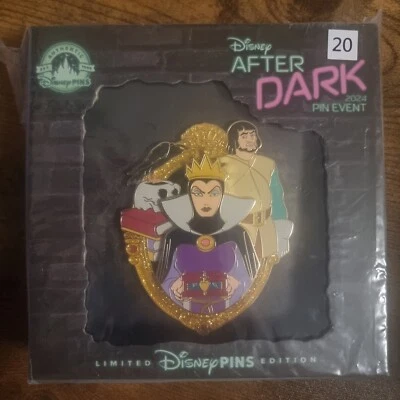 Disney After Dark Villains Cluster Evil Queen & Huntsman Jumbo Pin Snow White - Image 1 of 3