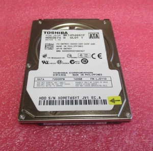 Toshiba MK1656GSYF HDD2E74 160GB 7200RPM SATA 16MB 2.5" Internal Hard Drive - Picture 1 of 8