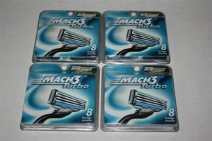 32 Mach3 TURBO Cartucho Recarga Afeitadora Afeitadoras Gillette se adapta a M3 Power EE. UU. - Imagen 1 de 3
