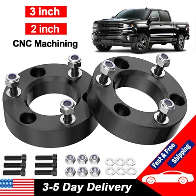 2" 3" inch Front Leveling lift kit for 2007-2024 Chevy Silverado GMC Sierra 1500 - Imagem 1 de 4