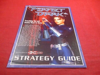 Perfect Dark Nintendo 64 N64 Expert Gamer Magazine Supplement Strategy Guide - Image 1 of 4