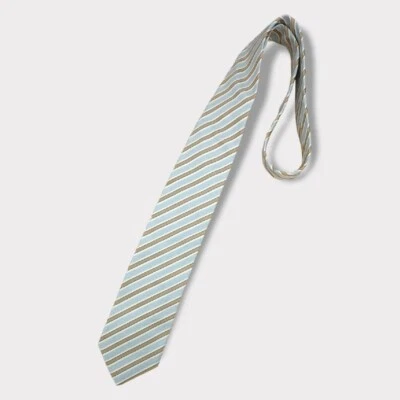 CORNELIANI Blue Striped Silk LUXURY Tie ITALY  Foto 1 de 3