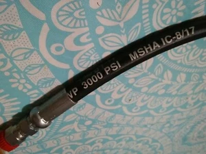 3/8" Military surplus HOSE 40.5" long,3000 psi,4720-01-595-6640,Wollard 45089-11 - Picture 1 of 7