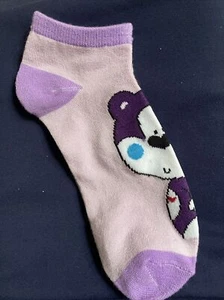 Teenager oder Kind süße lila Bär unsichtbare Socken neu Größe S - Bild 1 von 3