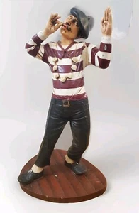 VINTAGE PETER MOOK SIGNED STATUE OF ITALIAN RESTAURANT SIGN MENU HOLDER - Picture 1 of 10