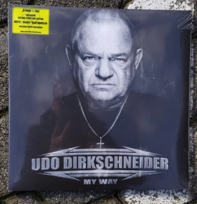 UDO Dirkschneider - My Way RSD White Black Blue Marbled 2 Vinyl LP Signed NEU - Bild 1 von 3