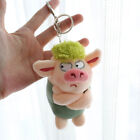 Adorable Animal Keychain Green Funny Hair Animals Pig Doll Toy Plush Pe Fact Glo