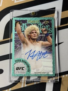 2024 Topps Finest UFC Intimidators Aqua Khabib Nurmagomedov Auto SSP IA-KNU - Picture 1 of 2