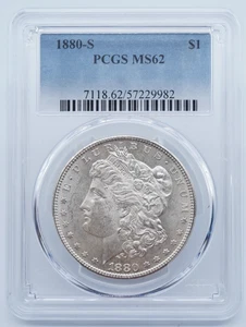 1880-S Morgan Silver Dollar PCGS MS62 - U2037 - Picture 1 of 4