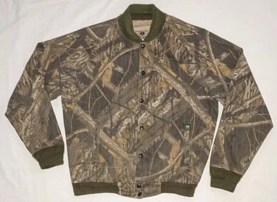 Chaqueta estilo bombardero camuflada a presión de roble musgo vintage ligera para hombre M Hecha en EE. UU.  Foto 1 de 4