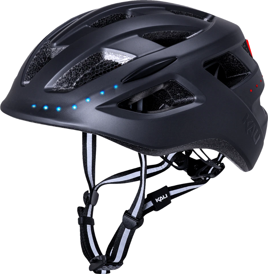KALI 0250521217 Central Lit Helmet - Matte Black - L/XL