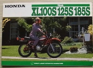 Honda Trail XL100S / 125S / 185S Motorcycles Sales Brochure 1981 #2C0074 - Picture 1 of 4