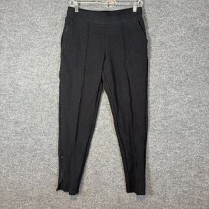 Athleta Pants Womens Small Gray Stretch Venice Heathered Pintuck Pull On Ankle - Picture 1 of 10
