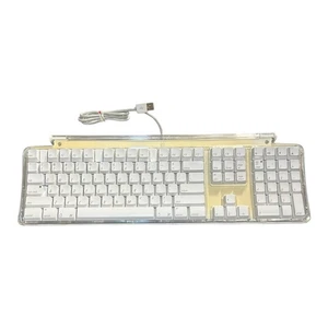 Apple Pro Keyboard M7803 + Wired Mouse A1152 2002 Vintage USB Tested - Picture 1 of 12