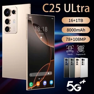 C25 Ultra linke Perforation 7,3 Zoll 4G 16 Megapixel 16+1TB global entsperrtes Telefon - Bild 1 von 19