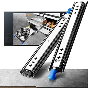 SHUHANG Heavy Duty Drawer Runners with Lock 120 Kg Load Capacity Industrial - Picture 1 of 12