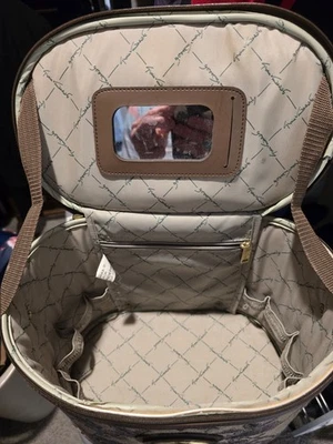 Gloria Vanderbilt Vintage Floral Tapiz Tren Estuche Cosmético Equipaje de Mano Foto 1 de 4