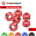 SPOKE6 Red Rear Sprocket Nuts Kit For Honda CBR300R RA 14 15 16 17 18