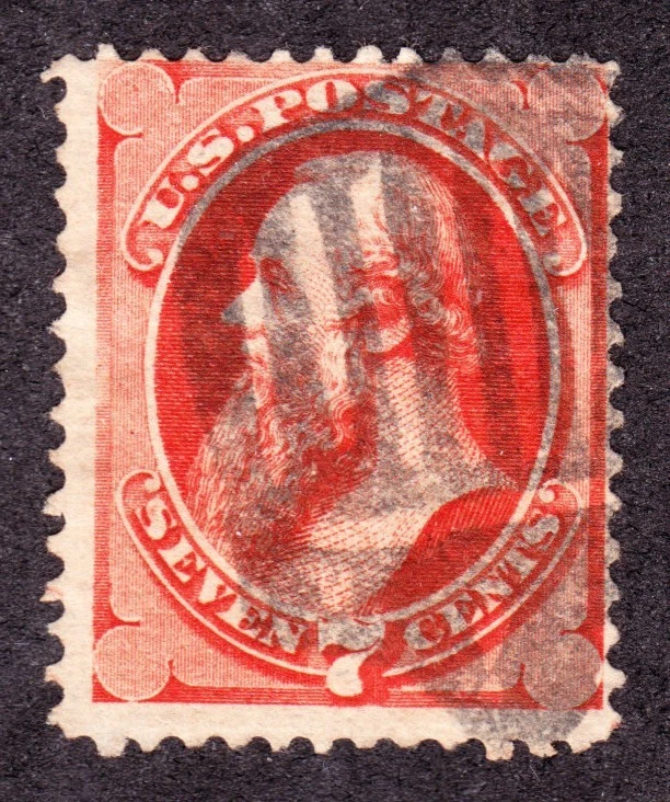US 149 7c Stanton Used w/ Fancy Large Shield Cancel - Image 1 of 1