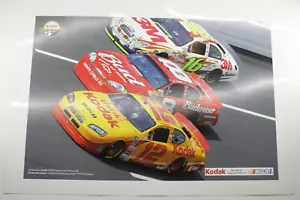 Nascar #12 Kodak Race Bud 3M Ryan Newman 13x19" - Kodak Smart Demo Print F44C - Foto 1 di 4