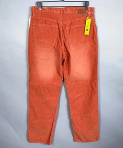 Unworn GAP Vintage Wash Corduroy Pants Men's 34 x 30 Orange Straight Leg - Picture 1 of 15