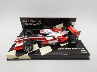 Super Aguri Honda SA08 Takuma Sato #18 2008 Minichamps 1/43 F1 Formula 1 - Image 1 of 2
