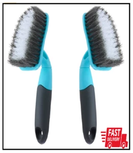 2-Pack Scrub Brush for Cleaning with Long Handle, Medium Firm Brush Bathroom Cle - Picture 1 of 2