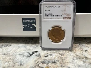 $10 1907 Indian Gold Eagle NGC 61 No Reserve! - Picture 1 of 4