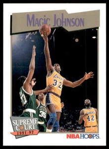 1991-92 Hoops Magic Johnson Los Angeles Lakers #473 - Picture 1 of 2