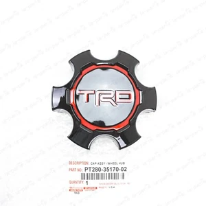 New Genuine OEM Toyota 16-21 Tacoma TRD PRO Wheel Center Cap PT280-35170-02 - Picture 1 of 7