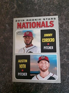 2019 Topps Rookie Stars Jimmy Cordero Austin Voth RC Card# 154 - Picture 1 of 2