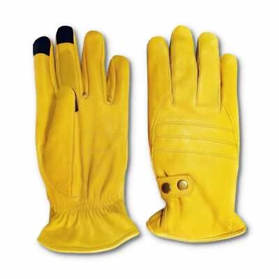 Men's Genuine Sheep Leather Winter Dress, Driving, Texting Gloves with Fleece - Image 1 of 4