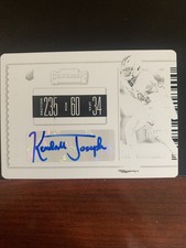 2019 Contenders Draft Picks College Ticket #198 Kendall Joseph Auto 1/1 Clemson