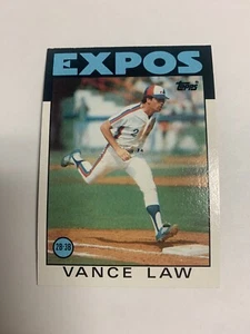 1986 Topps Montreal Expos Vance Law - Picture 1 of 1