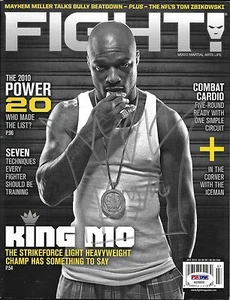 KIng Mo Lawal Signed July 2010 Fight Magazine PSA/DNA Rizin StrikeForce Bellator - Picture 1 of 24