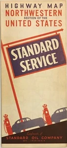 1940 Standard Oil Indiana Road Map: Northwestern United States NOS - Picture 1 of 1
