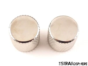 2 Fender Squier 60s Precision Bass P GUITAR CONTROL KNOBS, Barrel Knobs. - Picture 1 of 1