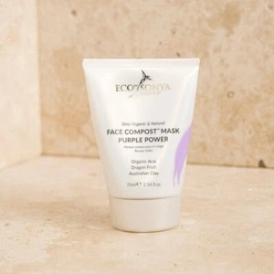 Eco Tan Face Compost Mask Purple Power - 75ml - Organic Facial Treatment - Picture 1 of 1