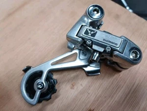 Retro Shimano RD-M700 Deer Head Deore XT Rear Wide Range Derailleur Super Plate - Picture 1 of 20