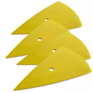 4x Window Tint Squeegee Triangle Film Scraper Card Tint Tools Vinyl Wrap Corner - Picture 1 of 12