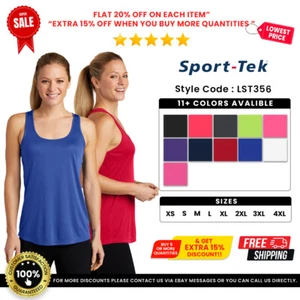 Sport-Tek LST356 Ladies Sleeveless Tee PosiCharge Competitor Racerback Tank Top - Picture 1 of 13
