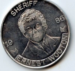 Mardi Gras Doubloon: Sheriffs Posse Targhemines Alluminio 1986 - Foto 1 di 2