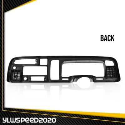 Cubierta de bisel de tablero de instrumentos apta para camioneta Dodge Ram 1500 2500 3500 1994-97 con ventilaciones Foto 1 de 4
