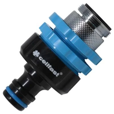 CELLFAST Schlauchanschluss 5-fach 3/4 + 1/2 + 1 Zoll | M 22x1 + M 24x1 Gardena Kompatibel