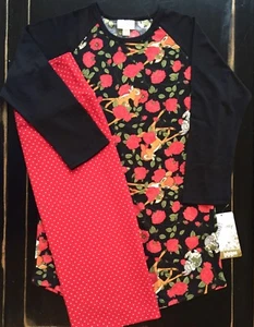 NWT Unicorn OUTFIT LuLaRoe Red White DOT S CASSIE Skirt XS BAMBI THUMPER Randy T - Picture 1 of 11